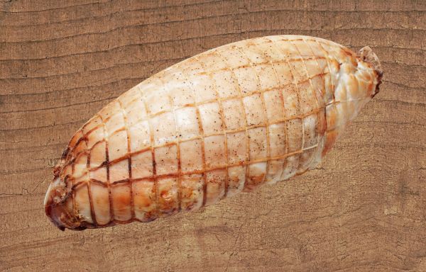 Bauernputen-Rollbraten aus Freilandhaltung