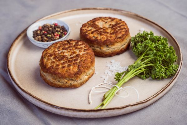 Fleischküchle / Fleischpflanzerl / Frikadelle durchgebraten