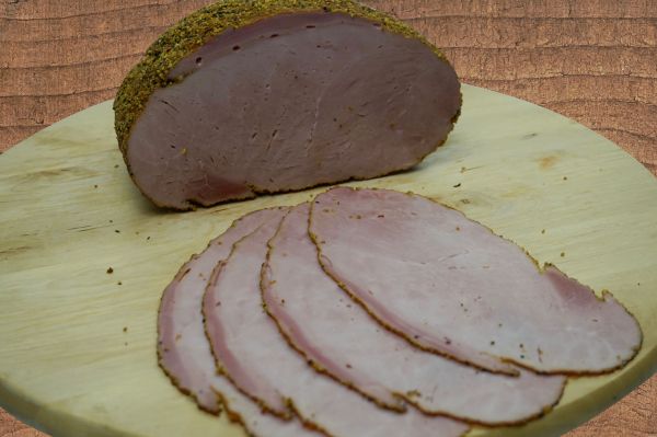 Gewürzschinken mit Zitronenpfefferrand