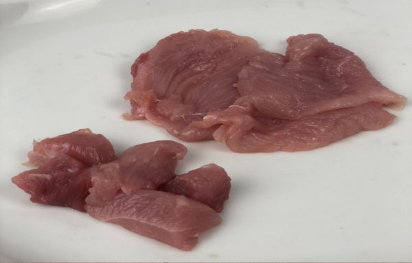 Fonduefleisch Schweinehüfte in Würfel