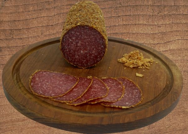 Salami mit Zwiebelrand
