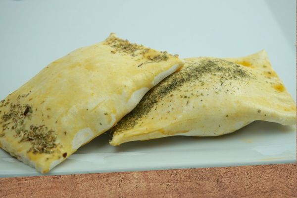 Schinkentaschen gefüllt