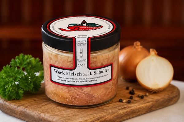 Weck Fleisch v. d. Schulter im Schraubglas