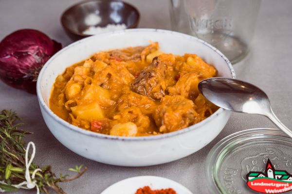 Rindergulasch Szegediner Art im Glas hausgemacht